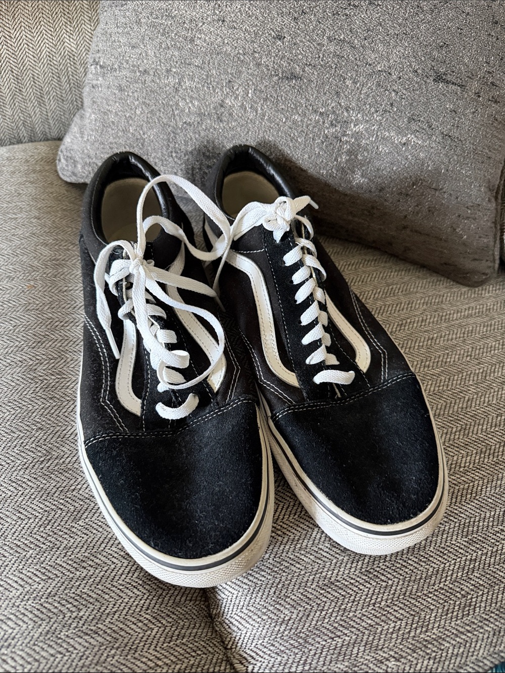 Vans Black & White Old Skool Low Top Sneakers